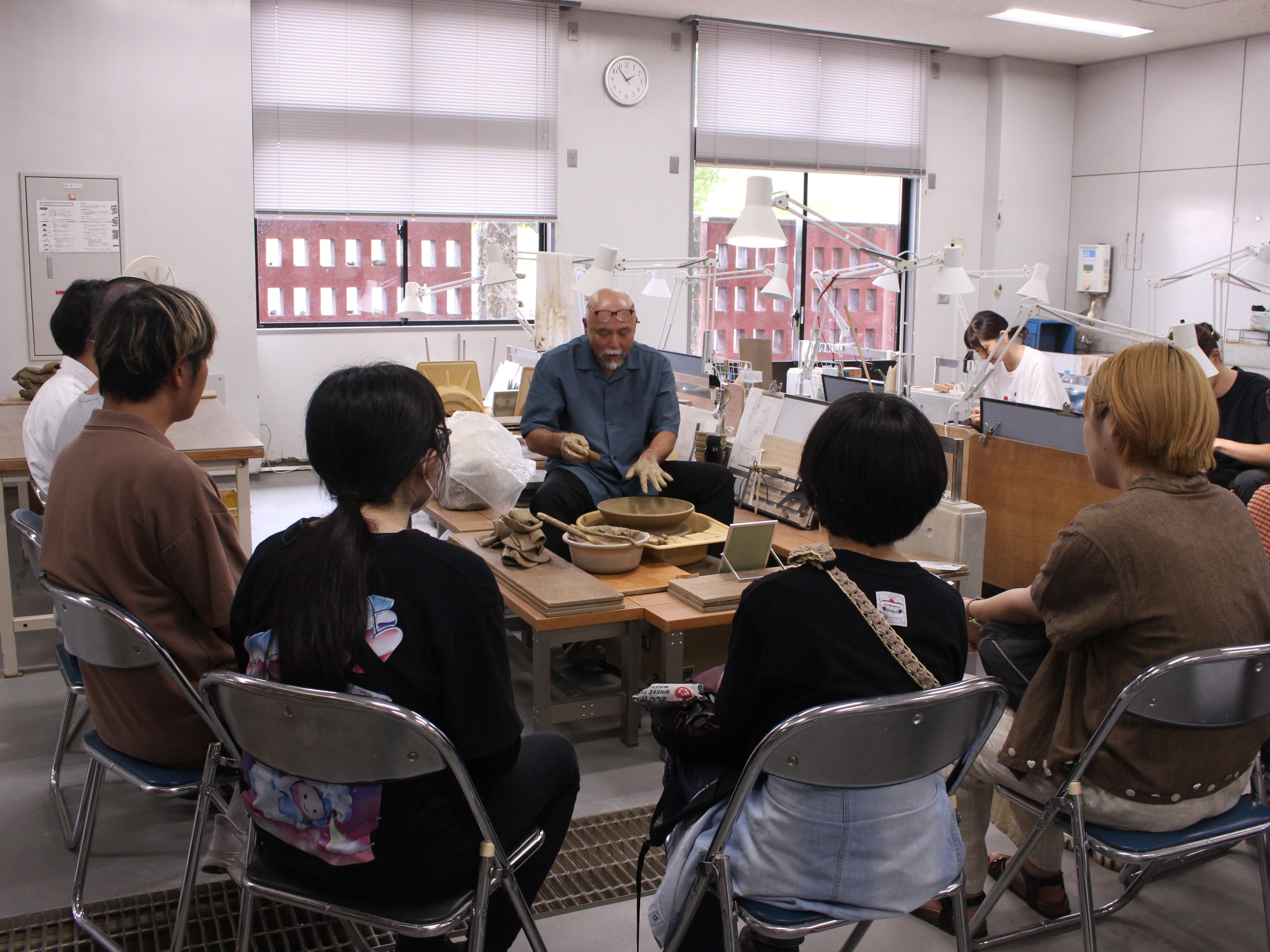 指導陣による実演見学